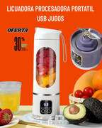Licuadora Procesadora Portatil Usb Jugos