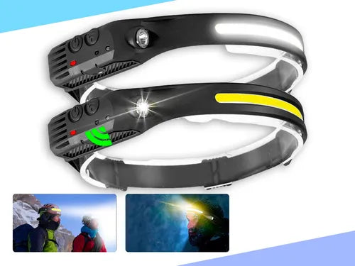 FlashTrail® Linterna Recargable de Cabeza