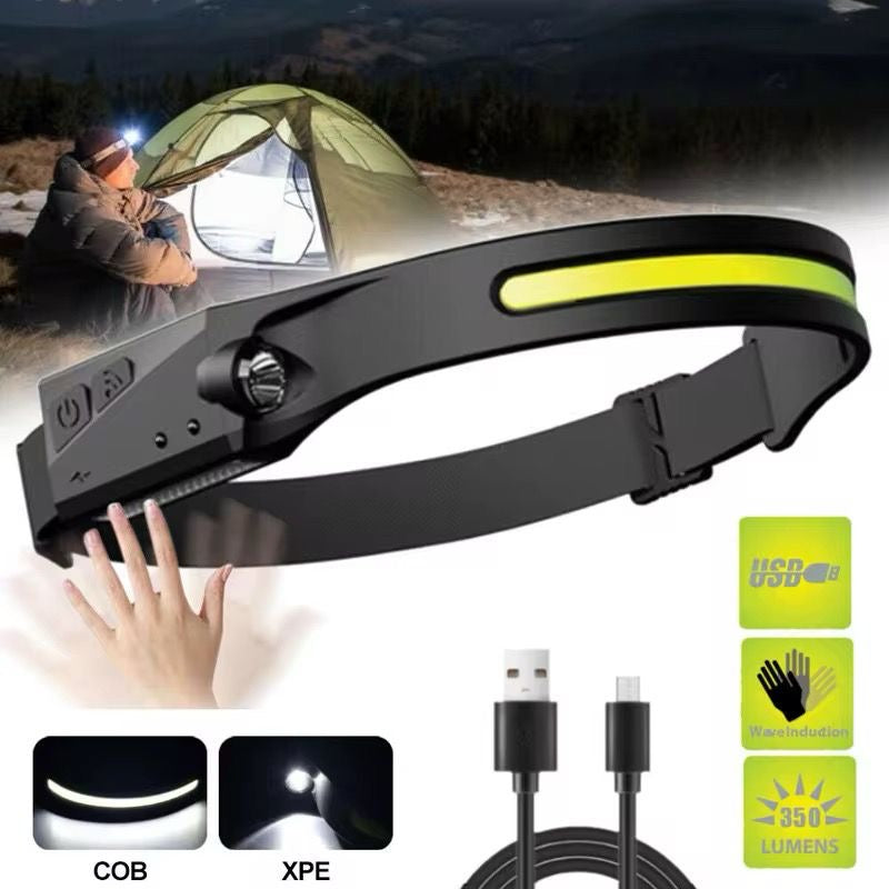 FlashTrail® Linterna Recargable de Cabeza