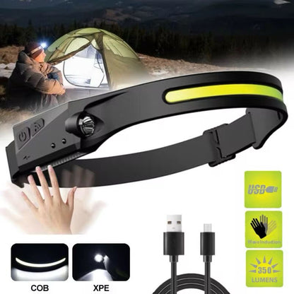 FlashTrail® Linterna Recargable de Cabeza