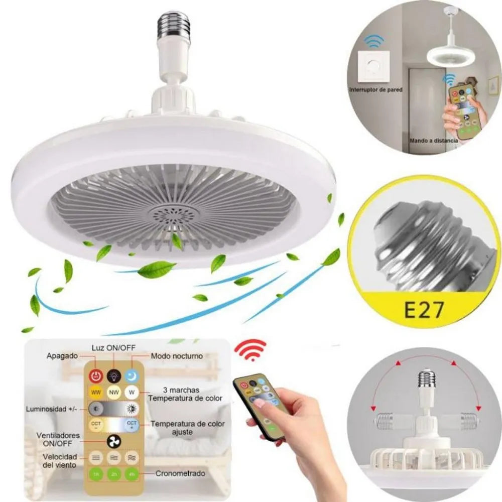 RadiAir™ VENTILADOR DE TECHO CON LUZ 3 EN 1